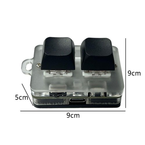 Custom Mini Keyboard 2 Keys Macro Button Macropad Programming Type-C N^ C7K D3G5 - Picture 4 of 19