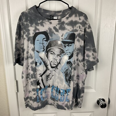 Ice Cube Men's H&M Divided Hip Hop Rap Tie Dye Gray Blue