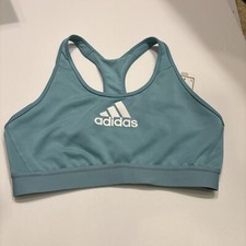 adidas Tech Fit Medium Support Sports Bra Blue/Green Mint Colored
