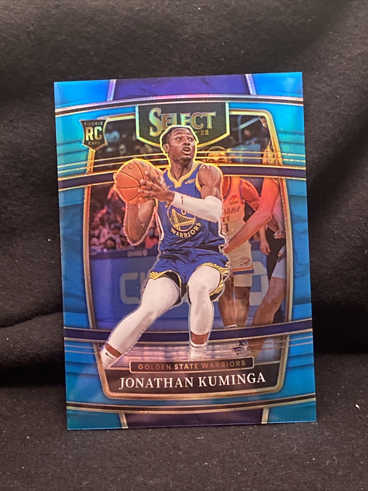 2021-22 Select Concourse Light Blue Prizm Jonathan Kuminga 28 Warriors /299