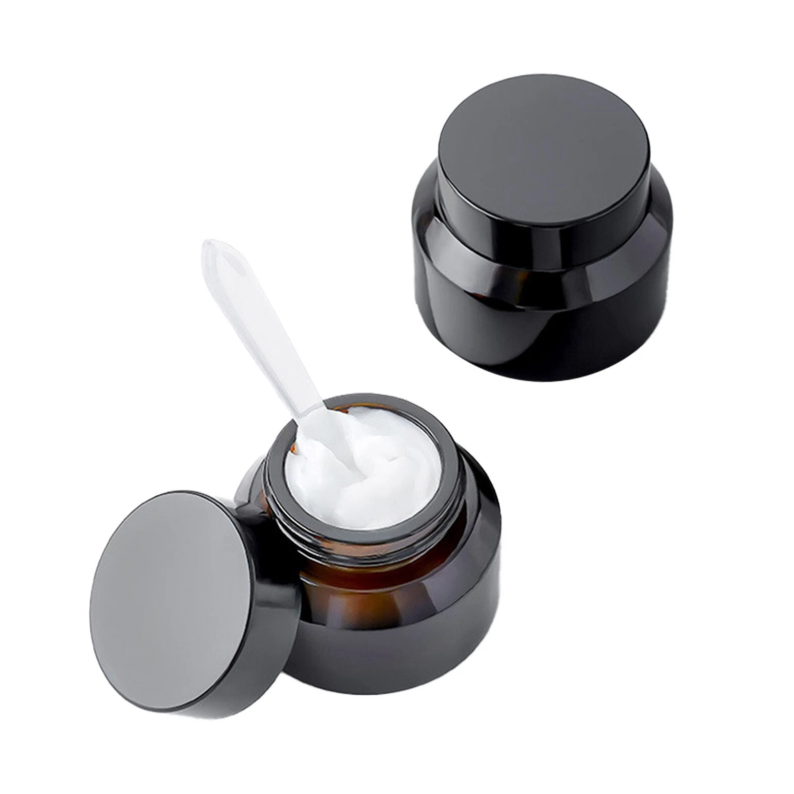8 Empty Amber Glass Jars Container w/ Screw on Lid for Creams Lotion 15ml/0.5 Oz
Opens in a new wind