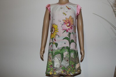 ღbezauberndes CAKEWALK Kleid  SHARLA Gr.110/116 ღ Blumen ღ Hasen ღ Flügelärmel ღ