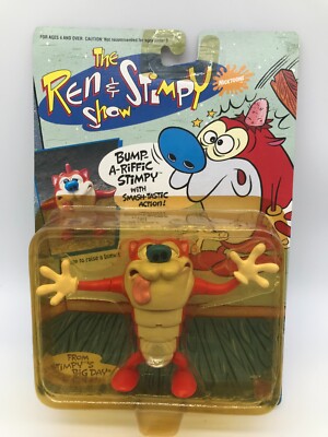Ren & Stimpy Show Action Figure NIB Bump A-Riffic Stimpy Vintage 1993