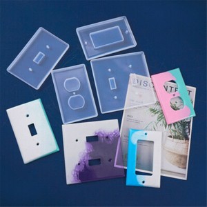 DIY Crafts Epoxy Resin Mold USB Socket Panel Light Switch Cover Silicone Mould DIY Crafts Epoxy Resin Mold USB Socket Panel Light Switch Cover Silicone Mould