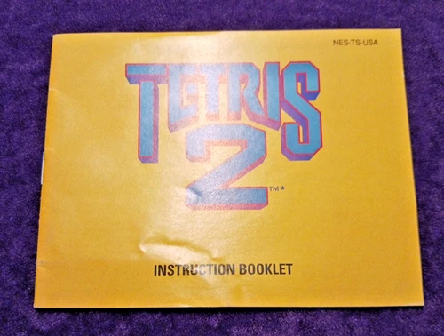 Tetris 2 Nintendo NES Genuine Authentic Vintage Instruction Manual