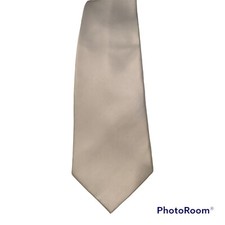 Geoffrey Beene Mens Necktie Light Grey 100 Polyester Tie