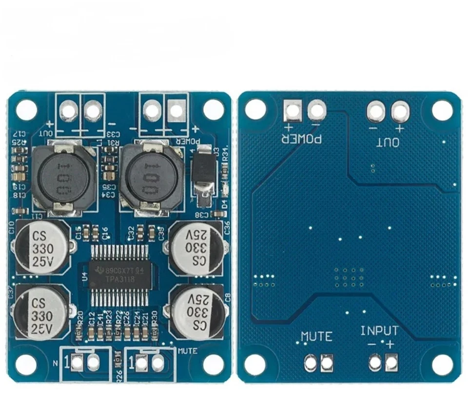 Verstärker TPA3118 60W Mono Digital Amplifier Board 8-24V Class D Platine Modul - Bild 3 von 4