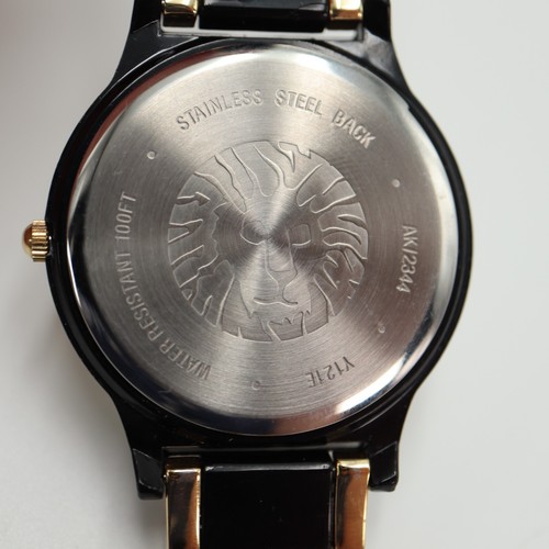 Anne Klein Women Watch 36mm Black Dial Gold Tone Bracelet New w Tags Working - Picture 17 of 17