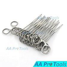12 PC MOSQUITO HEMOSTAT FORCEPS 5.5" CURVED STAINLESS STEEL SURGICAL MEDICAL