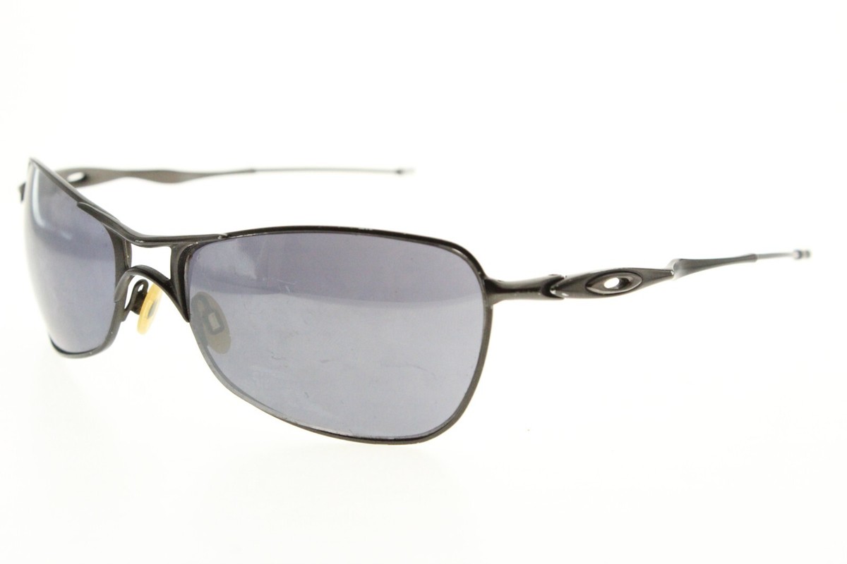 Oakley Crosshair Pewter FRAMES ONLY Black Lens Aviator Sunglasses