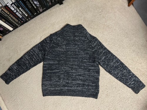 VINCE Wool YAK Blend FULL ZIP Black Mens Sweater CARDIGAN Jacket Marl XL - Picture 12 of 14