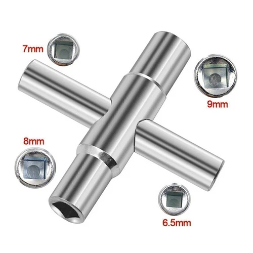 4Way Sillcock Key Water Tool Multi-Functional Faucet Valves Residential Bathroom - Bild 6 von 10