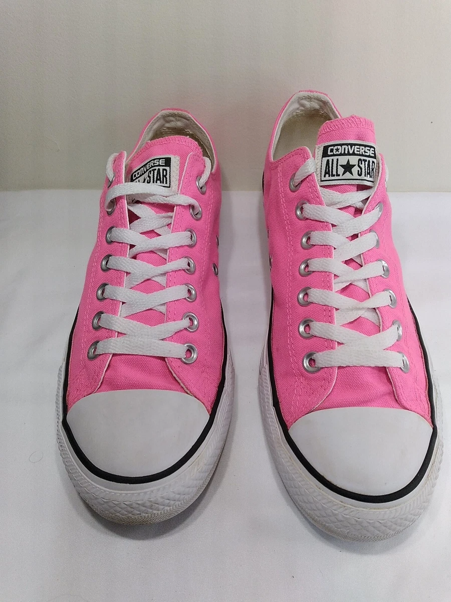 Converse neon on sale pink low tops