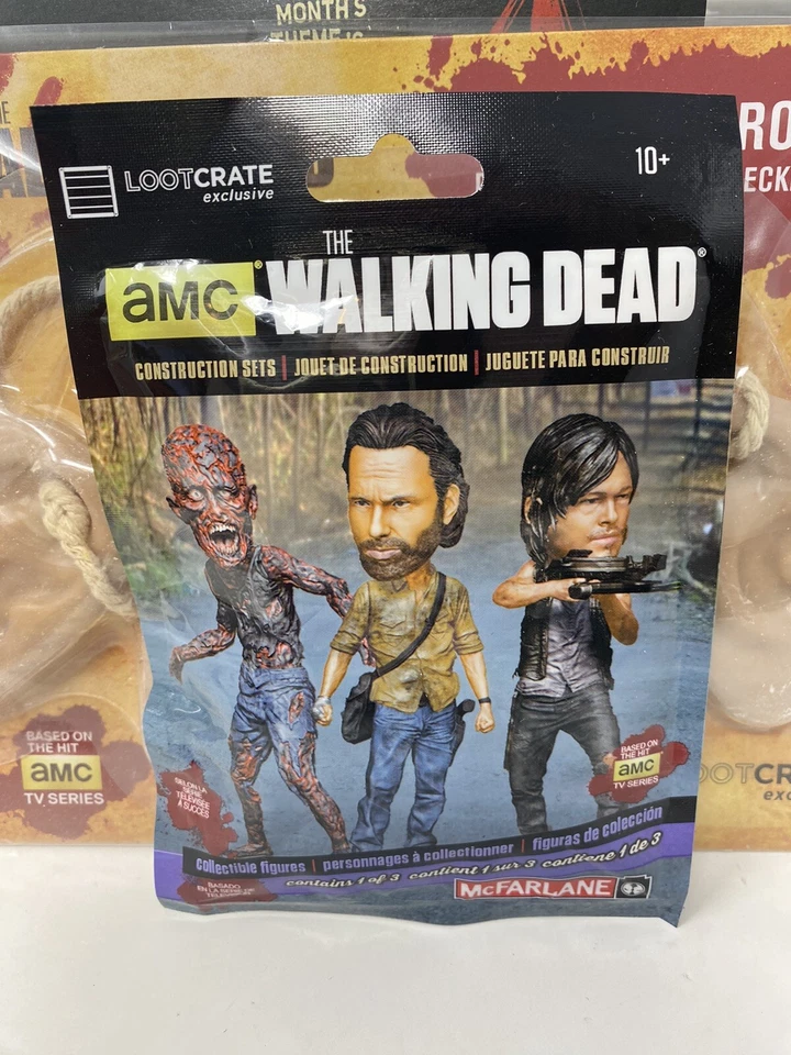 Caja de botín Walking Dead 2015 sellado exclusivo figura libro prendedor NUEVO Foto 4 de 4