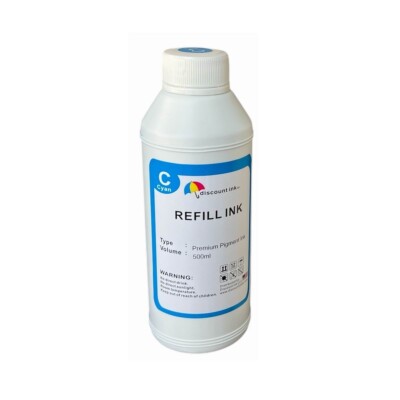 500ml Cyan Pigment Ink for 902 910  Ink Packs WorkForce Pro WF-C5710 WF-C5790