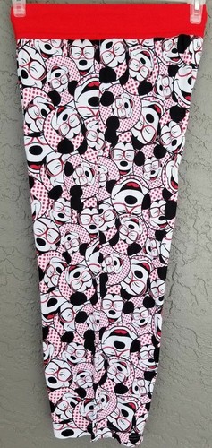 Kleine Disney Mickey Mouse Schlaf Lounge Caprihose Capri Schlafhose Damengröße 4-6