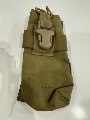 Used Eagle Industries Khaki Molle MBITR Radio Pouch RP-MBITR-MS-KH