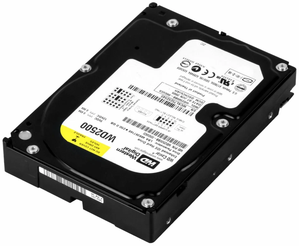Disk WD Caviale 250GB 7200U/Min 2MB ATA100 Ata Ide Pata WD2500BB 3.5'' Poll - Bild 3 von 3