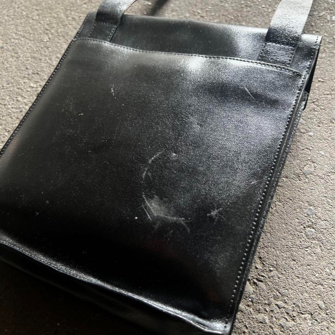 miu miu Archive 99FW Unborn Calf Leather shoulder bag Logo miu miu Archive 99FW Unborn Calf Leather shoulder bag Logo