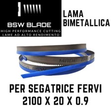Lama a nastro 2100x20x0.90 per segatrice FERVI N184