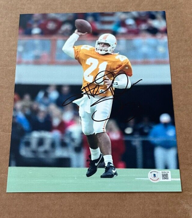 HEATH SHULER Autographed Signed Tennessee Volunteers 8X10 PHOTO BECKETT CERTIFIED BAS 