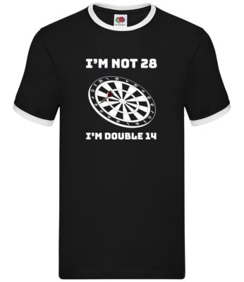 28th Birthday Darts - Mens Ringer - Years Old Gift Present Twenty Eight 28