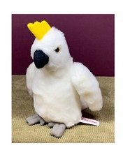 2017 AURORA WORLD WHITE COCKATOO WITH YELLOW COMB PLUSH/STUFFED ANIMAL