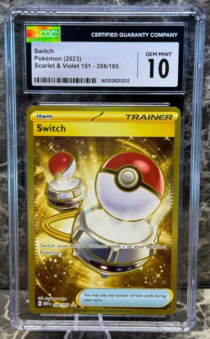 Pokémon 2023 Switch 206/165 Scarlet & Violet 151 Mew En English CGC 10