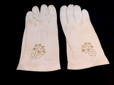 REAL KID LADIES BEIGE LEATHER GLOVES UNLINED SIZE 6.5