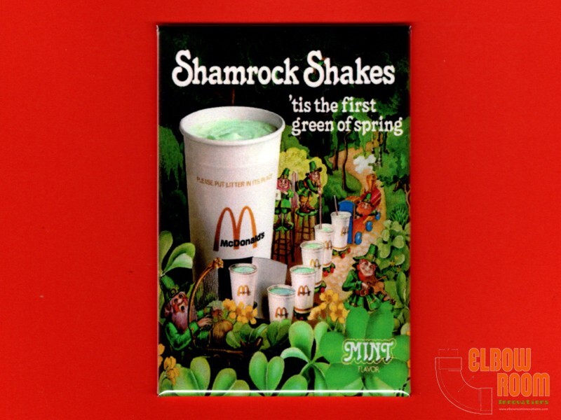 McDonalds vintage Shamrock Shakes ad 2x3