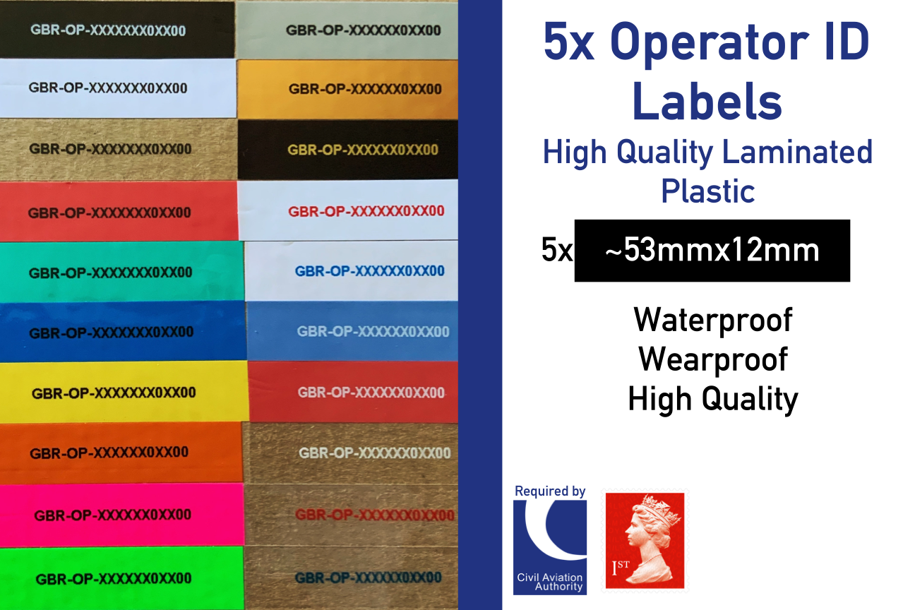 UK Drone Operator ID Label 12mm sticker for drone or model plane CAA drone  ID | eBay