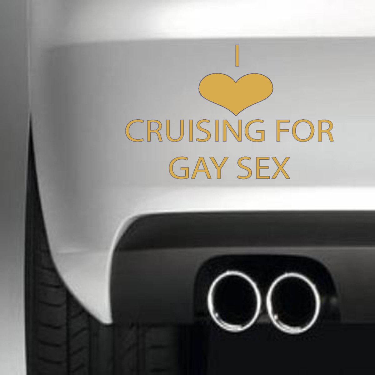 Gay Cruising In Car I LOVE CRUSING FOR GAY FUNNY CAR BUMPER STICKER FUNNY DRIFT JDM MAN TOLIET SIGN | eBay