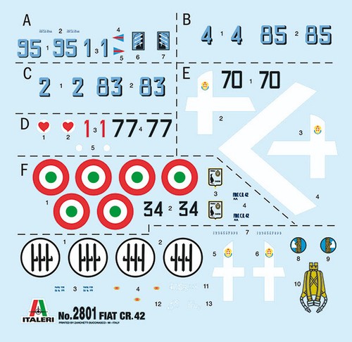 ITALERI Fiat CR.42 Falco „The Battle of Britain“ Nr.: 2801 1:48 - Bild 5 von 11
