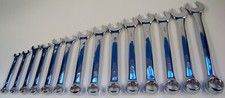 14pc Sae Combination Wrench Set With Storage Rack Big 1-14 Full Size Combo Cvr
