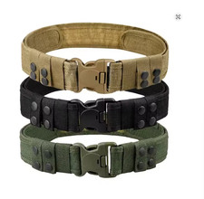 1pc Quick Release Tactical Belt for Men Fashion Style Combat Belt for Outdoor
