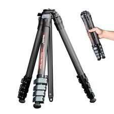 Manbily Camera Carbon Fiber Tripod 360 Panorama Fluid Head Tripods for DSLR NEW
