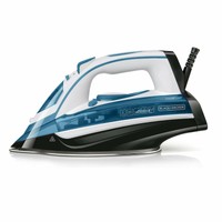 Black+Decker BXIR2402E, Ferro Da Stiro A Vapore, Blu