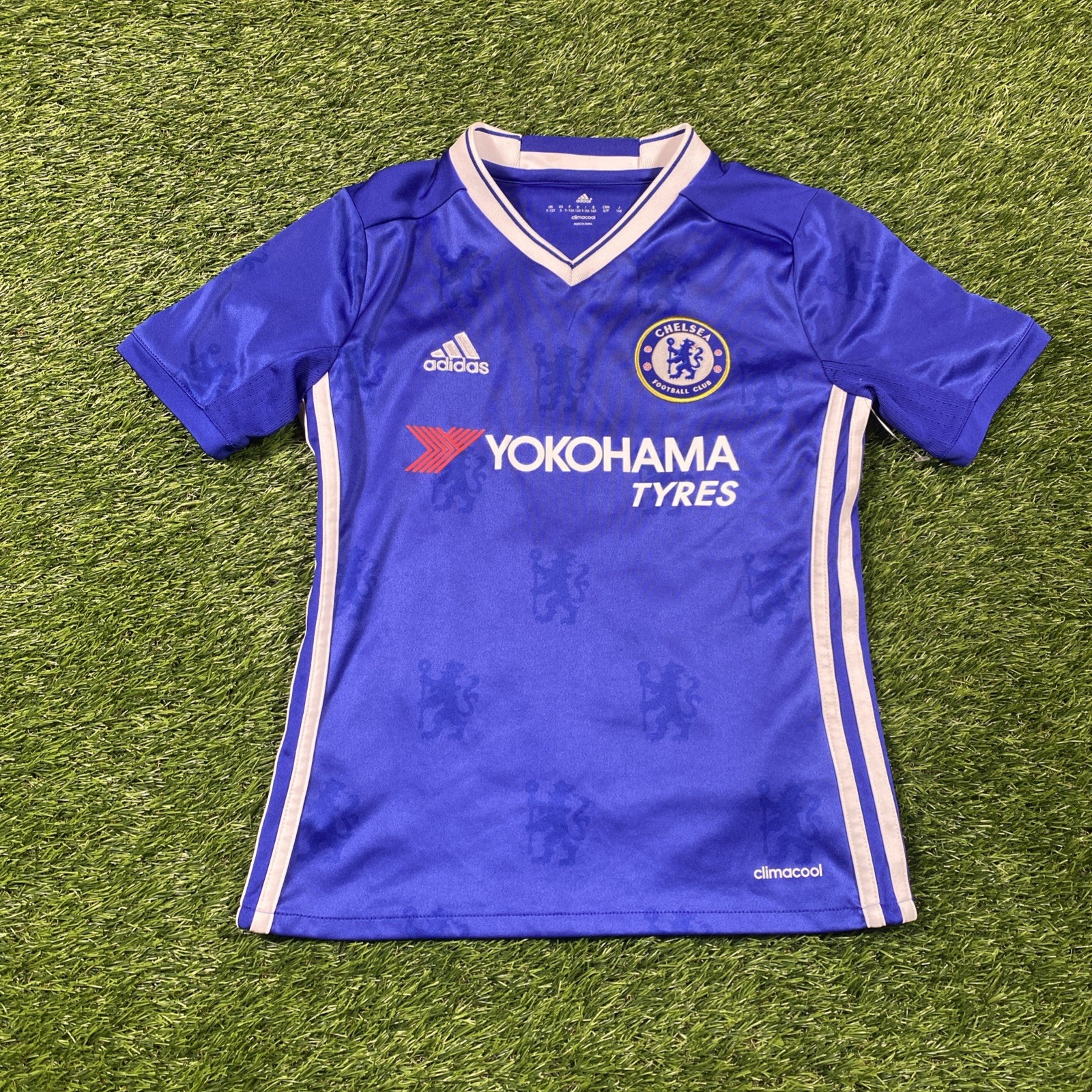 Chelsea Soccer Adidas szablewski Jersey Youth Small Blue Home Kit 2016