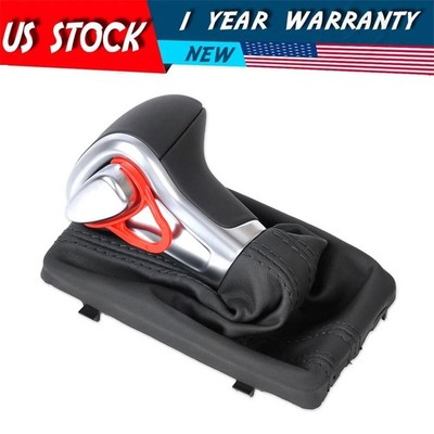 5-Speed Shifter Frame Gear Knob Lever Gaitor Boot For Audi A3 A4 A5 A6 Q5