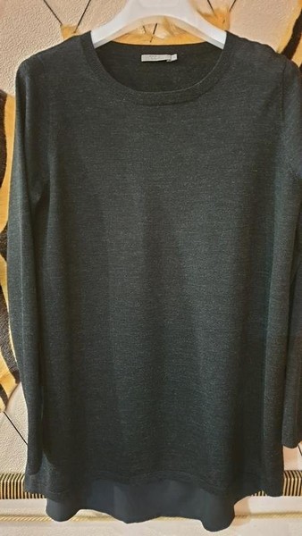 Women COS Sweater Grey Wool Silk 36 / S / 44