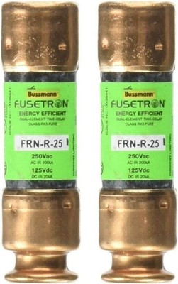 Bussmann BP/FRN-R-25 25 Amp Fusetron Dual Element Time-Delay Current ...