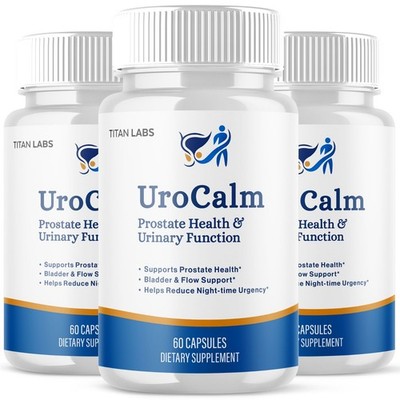 (3 Pack) UroCalm Advanced Prostate & Bladder Support Formula Uro Calm 180 Caps