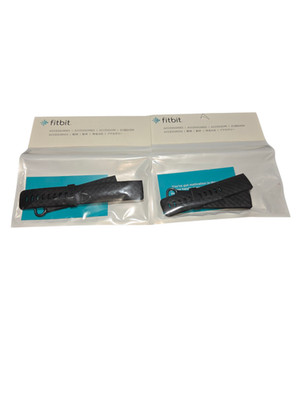 Bracelet De Montre Fitbit Charge 4 / 3 - Large - Noir (Classic) - Neuf Sous Blister