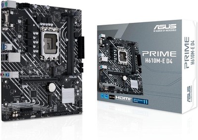 ASUS Prime H610M-E D4 Mainboard Intel Sockel 1700 Intel H610 USB 3.2 M.2 DDR4
