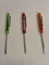 Snap-On Tools Lot Of 3 Small Flathead Screwdr...