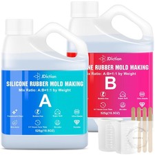 Silicone Mold Making Kit 2.32lb 37oz Super Elastic Liquid Silicone Rubber Fast