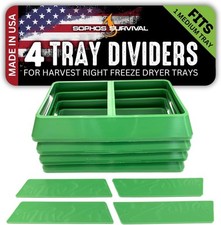 Tray Dividers for Medium Harvest Right Freeze Dryer Trays Set of 4 Dividers ...