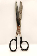 Vintage Scissors 7 Metal Black Handle Made in...
