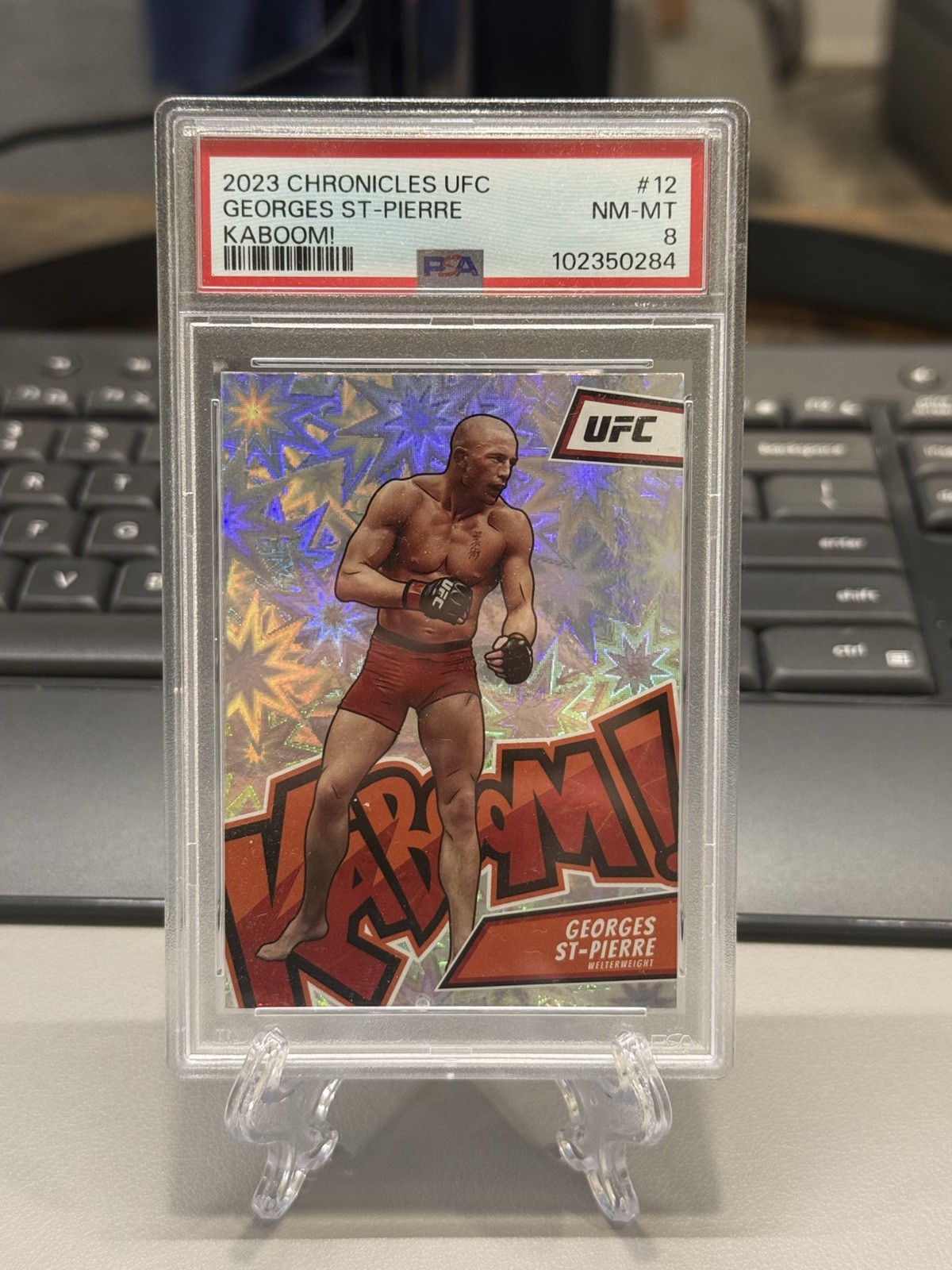 2023 Chronicles UFC Georges ST-Pierre Kaboom SSP Case Hit No.12