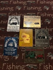 Lot Of 6 Wisconsin Steam Engine Hit & Miss Antique Tractor Show Exhibitor Plaque